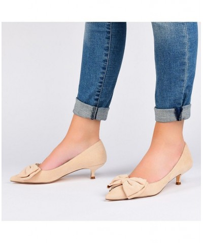 Women's Orana Bow Heels Gray $45.00 Shoes