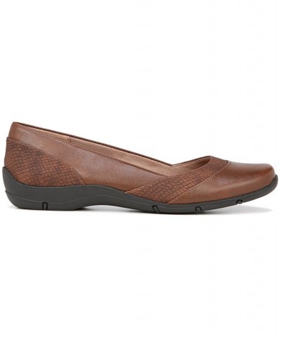 Deja Vu Ballerina Flats Tan/Beige $37.50 Shoes