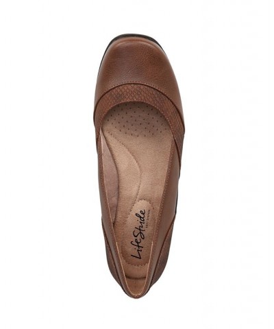 Deja Vu Ballerina Flats Tan/Beige $37.50 Shoes