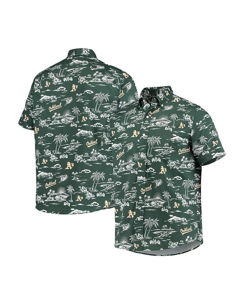 Men's Green Oakland Athletics Kekai Button-Down Shirt $38.40 Shirts