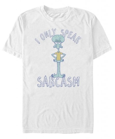 Men's Sarcasm Only Short Sleeve Crew T-shirt White $18.89 T-Shirts