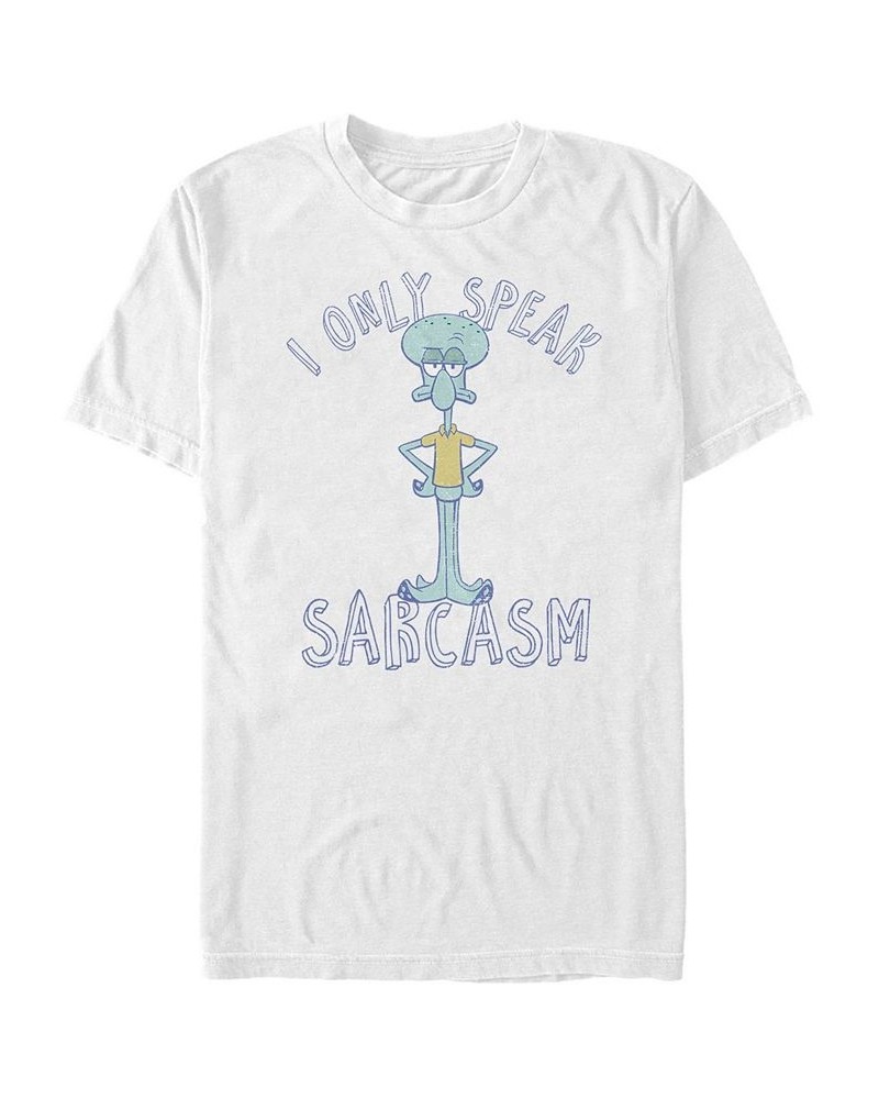 Men's Sarcasm Only Short Sleeve Crew T-shirt White $18.89 T-Shirts