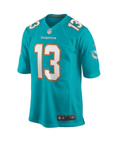 Men's Dan Marino Aqua Miami Dolphins Game Retired Player Jersey $40.66 Jersey