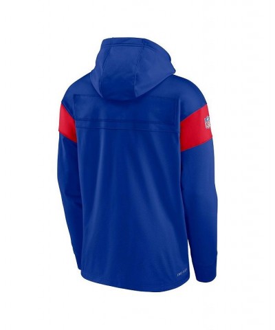 Men's Royal New England Patriots Sideline Arch Jersey Performance Pullover Hoodie $44.00 Sweatshirt