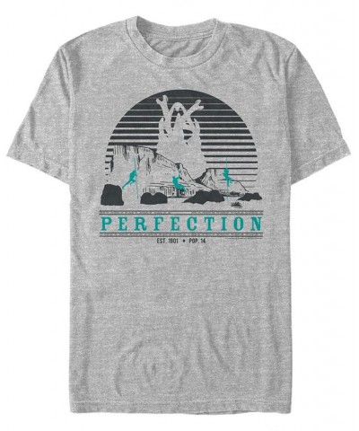 Tremors Men's Perfection Sunset Short Sleeve T-Shirt Gray $18.89 T-Shirts