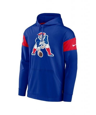 Men's Royal New England Patriots Sideline Arch Jersey Performance Pullover Hoodie $44.00 Sweatshirt