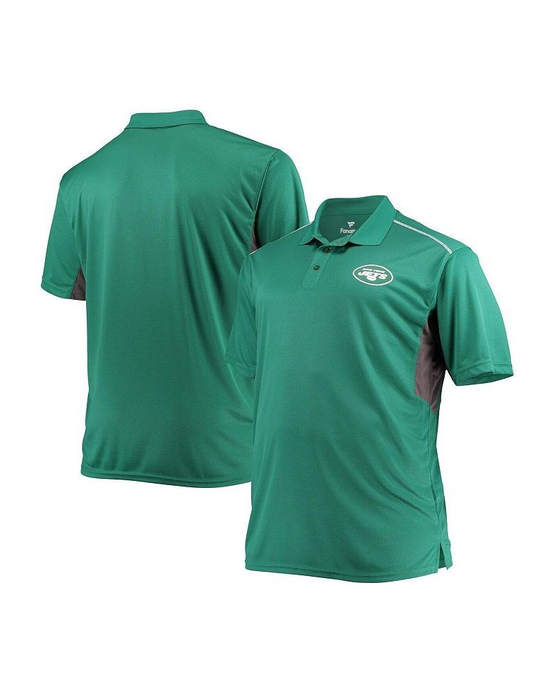 Men's Branded Green, Charcoal New York Jets Big and Tall Polo Shirt $20.80 Polo Shirts