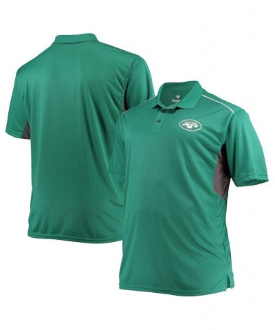 Men's Branded Green, Charcoal New York Jets Big and Tall Polo Shirt $20.80 Polo Shirts