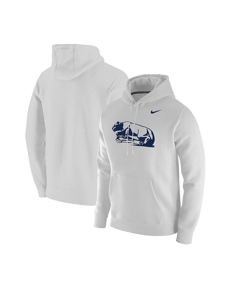 Men's White Penn State Nittany Lions Vintage-Like School Logo Pullover Hoodie $40.80 Sweatshirt