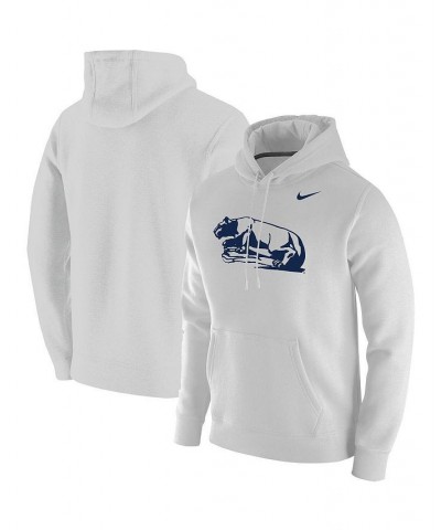 Men's White Penn State Nittany Lions Vintage-Like School Logo Pullover Hoodie $40.80 Sweatshirt