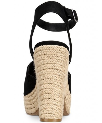 Fey Espadrille Dress Sandals Black $34.19 Shoes