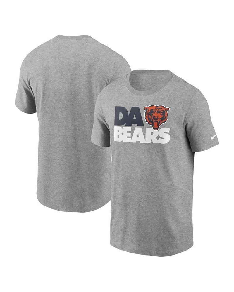 Men's Heathered Gray Chicago Bears Hometown Collection Da Bears T-Shirt $16.31 T-Shirts