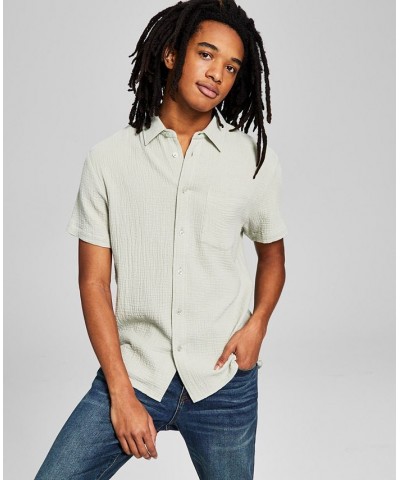 Men's Seersucker Shirt PD03 $28.71 Shirts