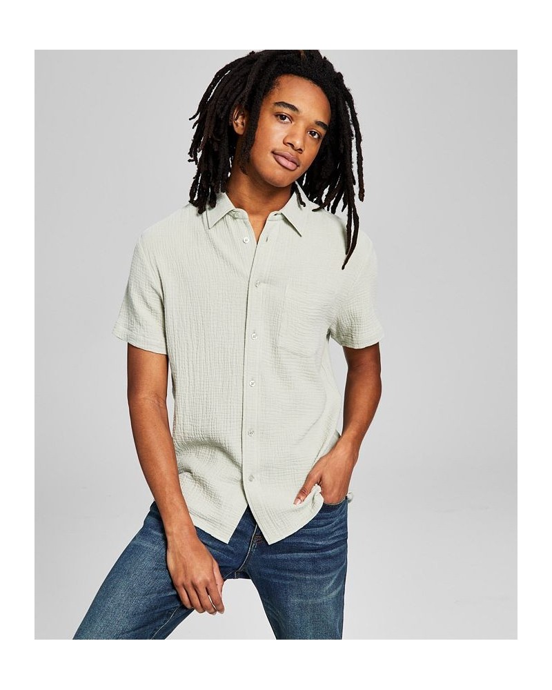 Men's Seersucker Shirt PD03 $28.71 Shirts