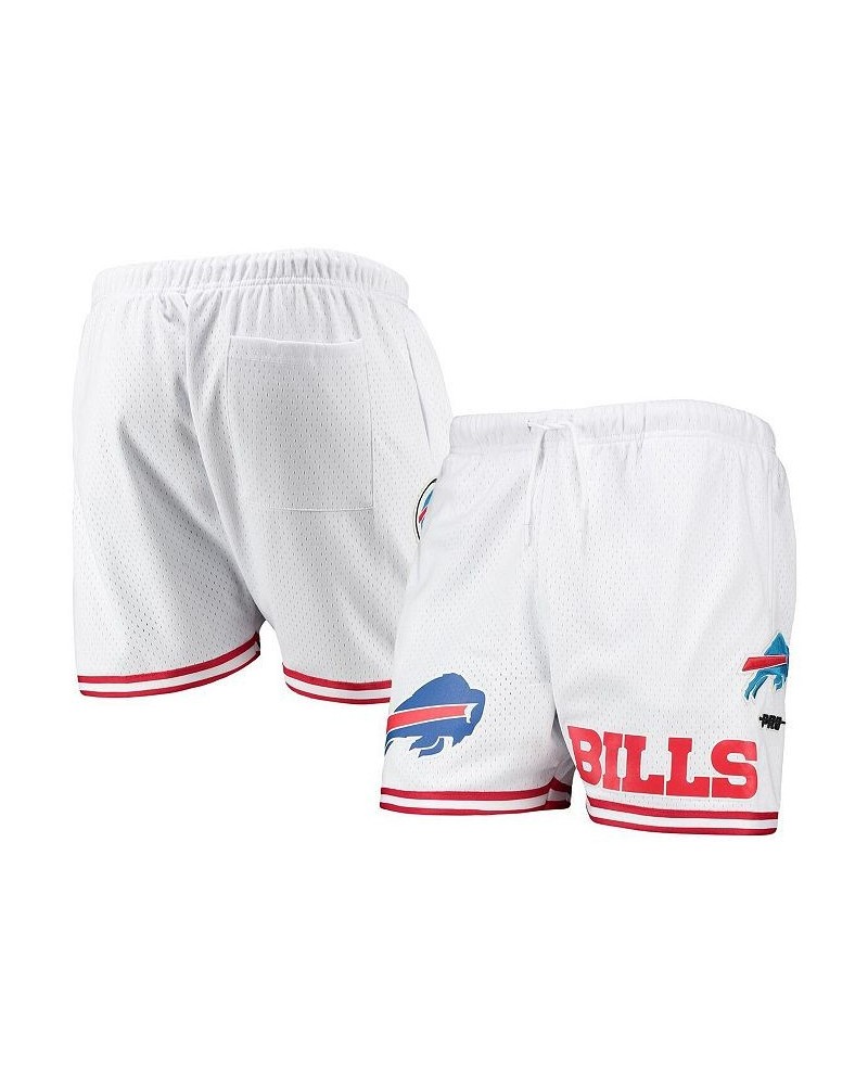 Men's White, Red Buffalo Bills Mesh Shorts $48.00 Shorts