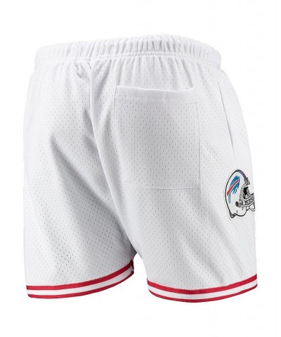 Men's White, Red Buffalo Bills Mesh Shorts $48.00 Shorts