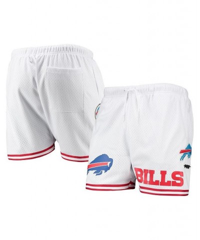 Men's White, Red Buffalo Bills Mesh Shorts $48.00 Shorts