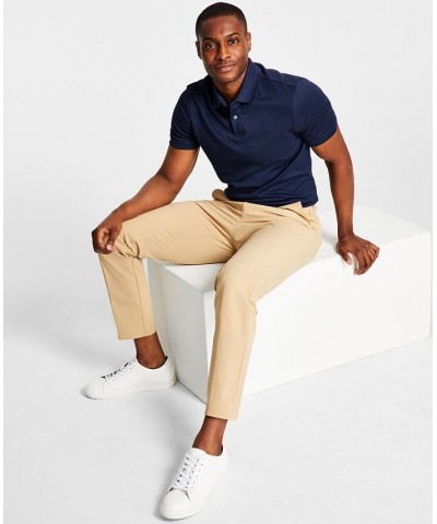 Men's Slim Fit Tech Solid Performance Dress Pants Tan/Beige $24.75 Pants