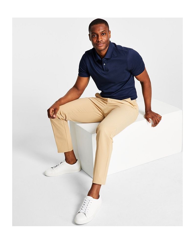 Men's Slim Fit Tech Solid Performance Dress Pants Tan/Beige $24.75 Pants