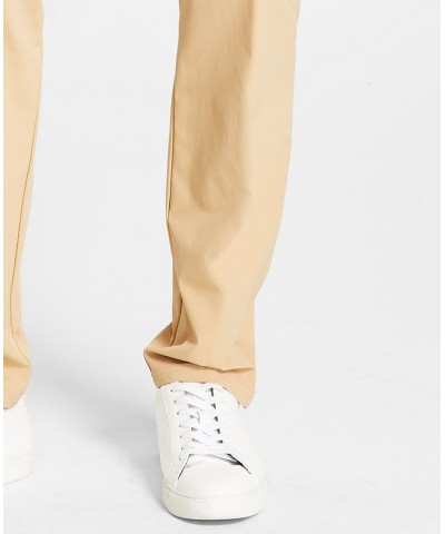 Men's Slim Fit Tech Solid Performance Dress Pants Tan/Beige $24.75 Pants