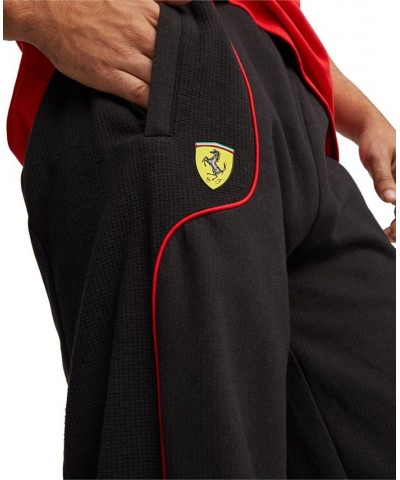 Men's Ferrari Race Contrast Piped Sweatpants Red $34.00 Pants