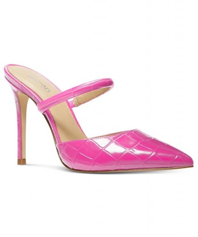 Women's Jessa Slip-On Mule Pumps Pink $59.40 Shoes