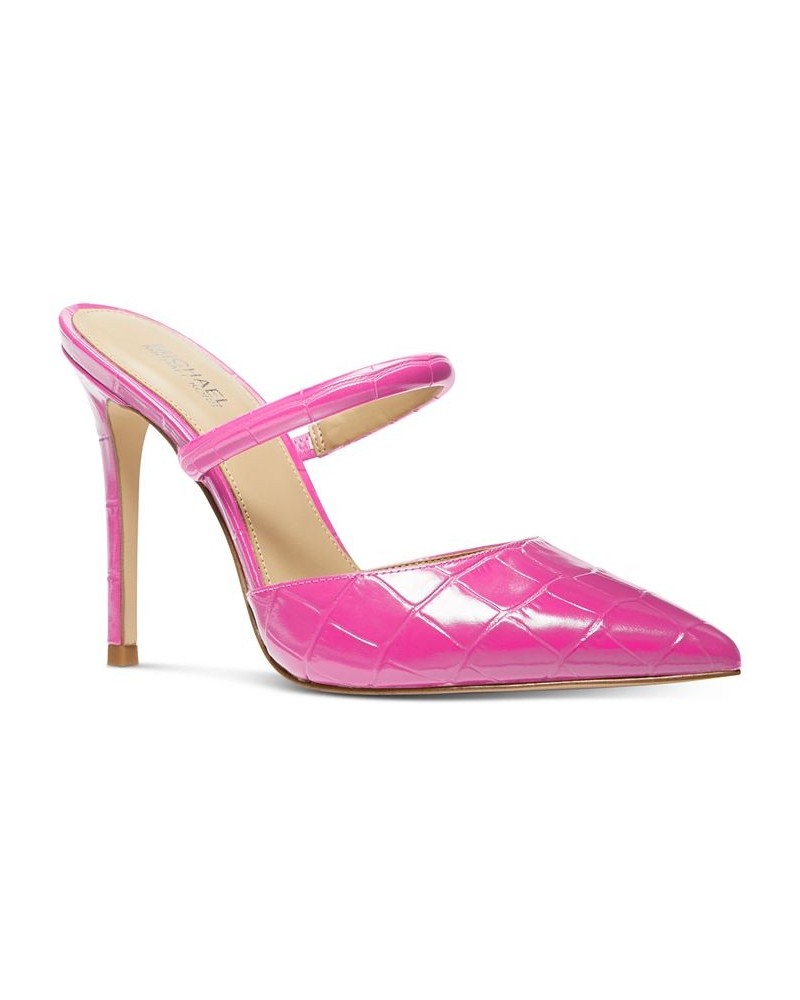 Women's Jessa Slip-On Mule Pumps Pink $59.40 Shoes