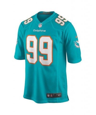 Men's Jason Taylor Aqua Miami Dolphins Game Retired Player Jersey $50.29 Jersey