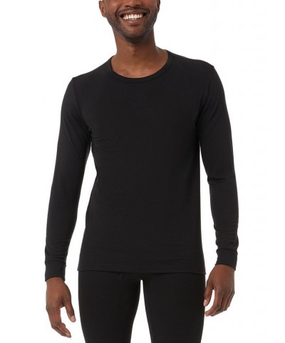 Men's Heat Plus Long-Sleeve Thermal Shirt Black $11.41 Undershirt