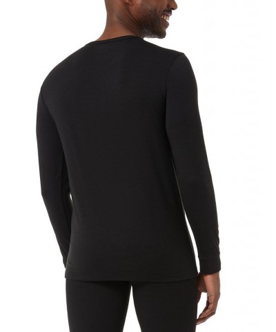 Men's Heat Plus Long-Sleeve Thermal Shirt Black $11.41 Undershirt