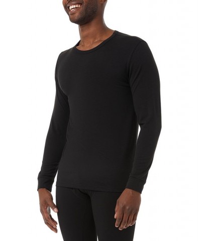 Men's Heat Plus Long-Sleeve Thermal Shirt Black $11.41 Undershirt