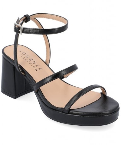 Women's Samilee Platform Sandals Black $50.99 Shoes