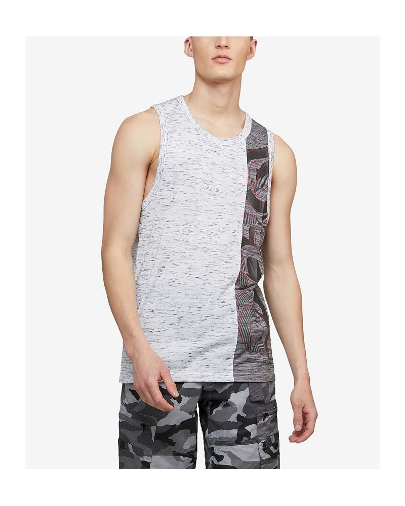 Men's Side Swipe Tank Top White $22.08 T-Shirts