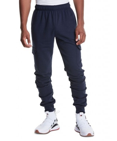 Men's Powerblend Cargo Jogger Pants Navy $28.03 Pants