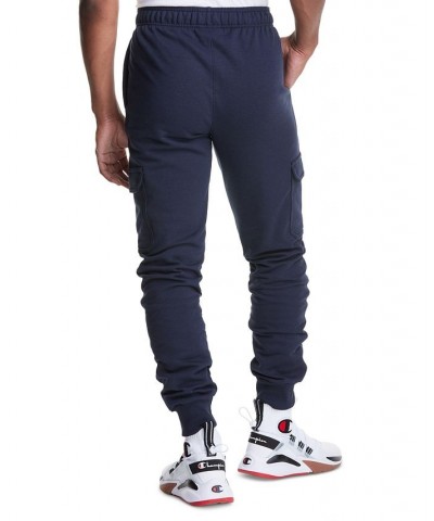 Men's Powerblend Cargo Jogger Pants Navy $28.03 Pants