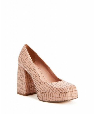 Women's The Uplift Slip-on Platform Pumps Tan/Beige $35.70 Shoes