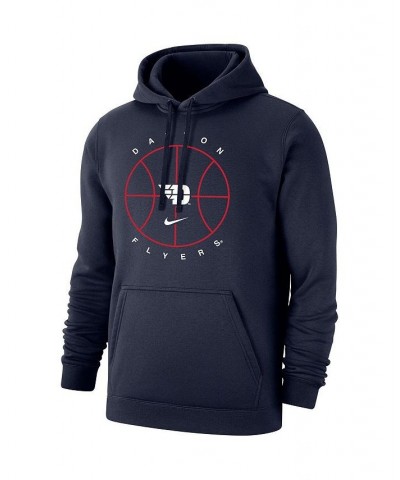 Men's Navy Dayton Flyers Basketball Icon Club Fleece Pullover Hoodie $36.29 Sweatshirt