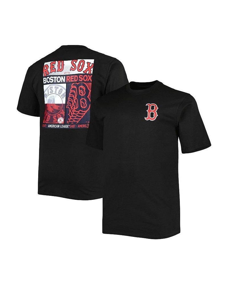 Men's Black Boston Red Sox Big and Tall Two-Sided T-shirt $30.67 T-Shirts