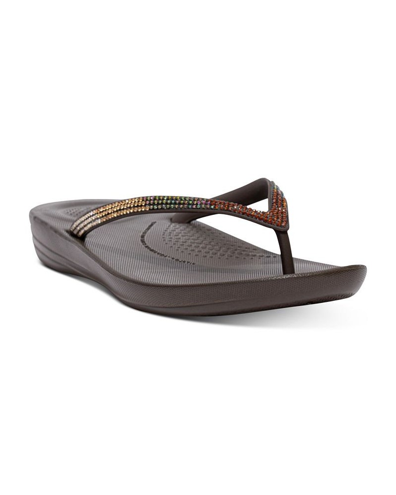 Women's Iqushion Ombre Sparkle Flip-Flops PD01 $30.25 Shoes