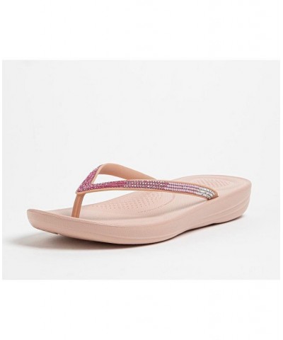 Women's Iqushion Ombre Sparkle Flip-Flops PD01 $30.25 Shoes