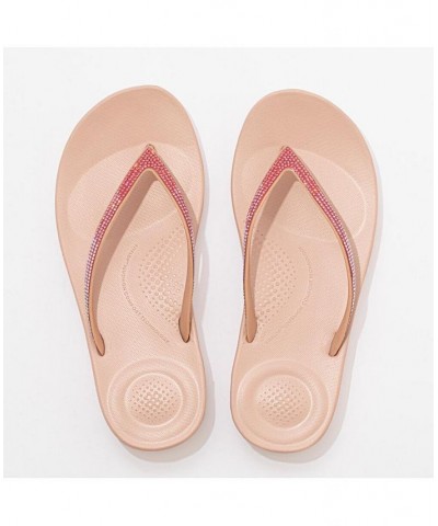 Women's Iqushion Ombre Sparkle Flip-Flops PD01 $30.25 Shoes