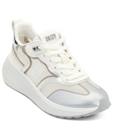 Women's Aki Lace-Up Sneakers PD01 $60.63 Shoes