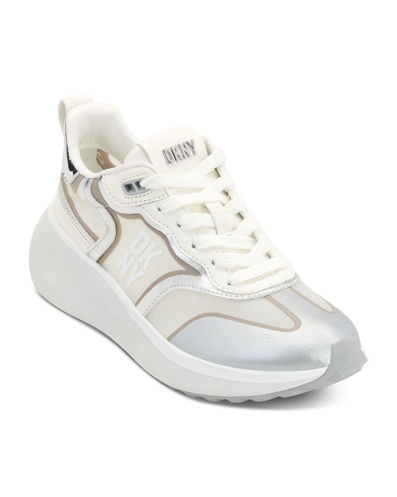 Women's Aki Lace-Up Sneakers PD01 $60.63 Shoes