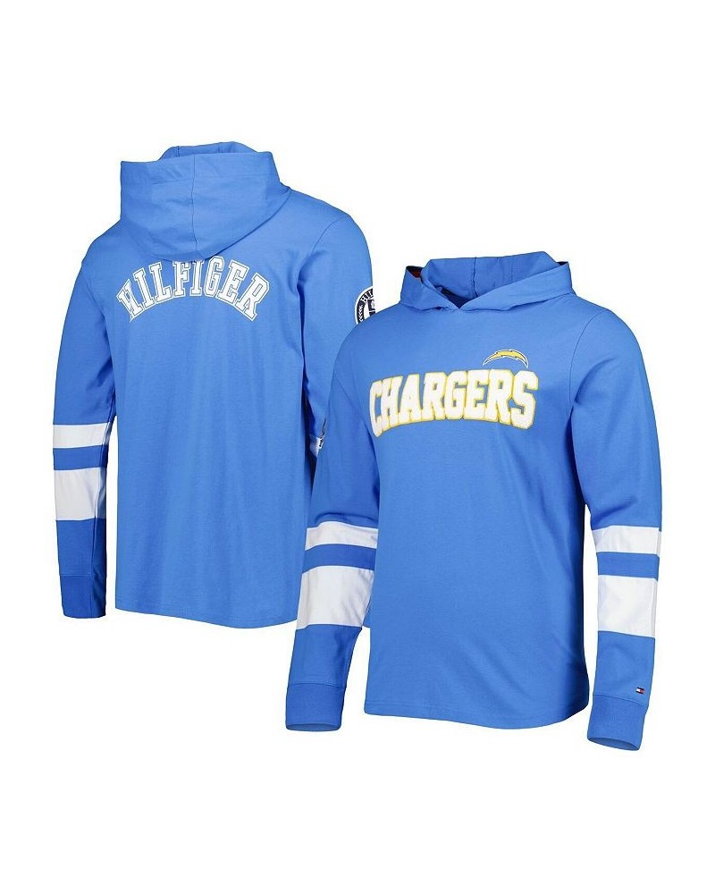 Men's Powder Blue, White Los Angeles Chargers Alex Long Sleeve Hoodie T-shirt $32.43 T-Shirts