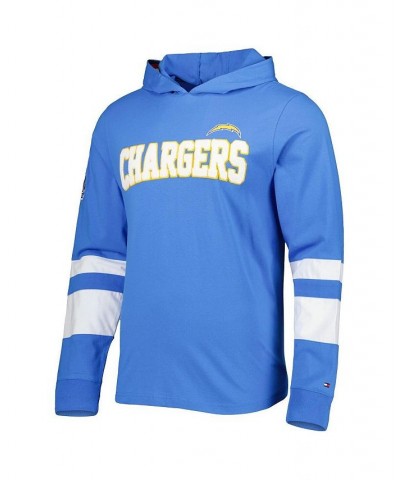 Men's Powder Blue, White Los Angeles Chargers Alex Long Sleeve Hoodie T-shirt $32.43 T-Shirts