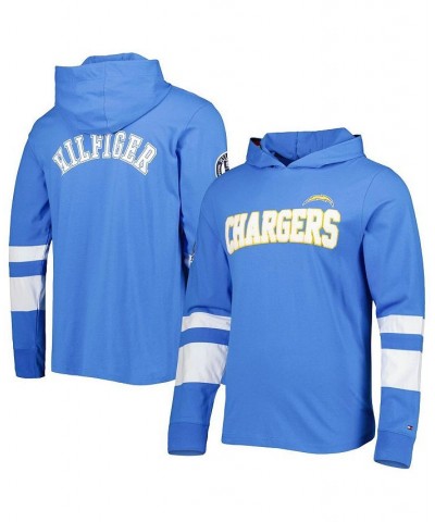 Men's Powder Blue, White Los Angeles Chargers Alex Long Sleeve Hoodie T-shirt $32.43 T-Shirts