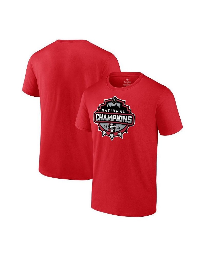 Men's Branded Red Georgia Bulldogs College Football Playoff 2021 National Champions Official Logo T-shirt $17.84 T-Shirts