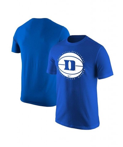 Men's Royal Duke Blue Devils Basketball Logo T-shirt $14.28 T-Shirts