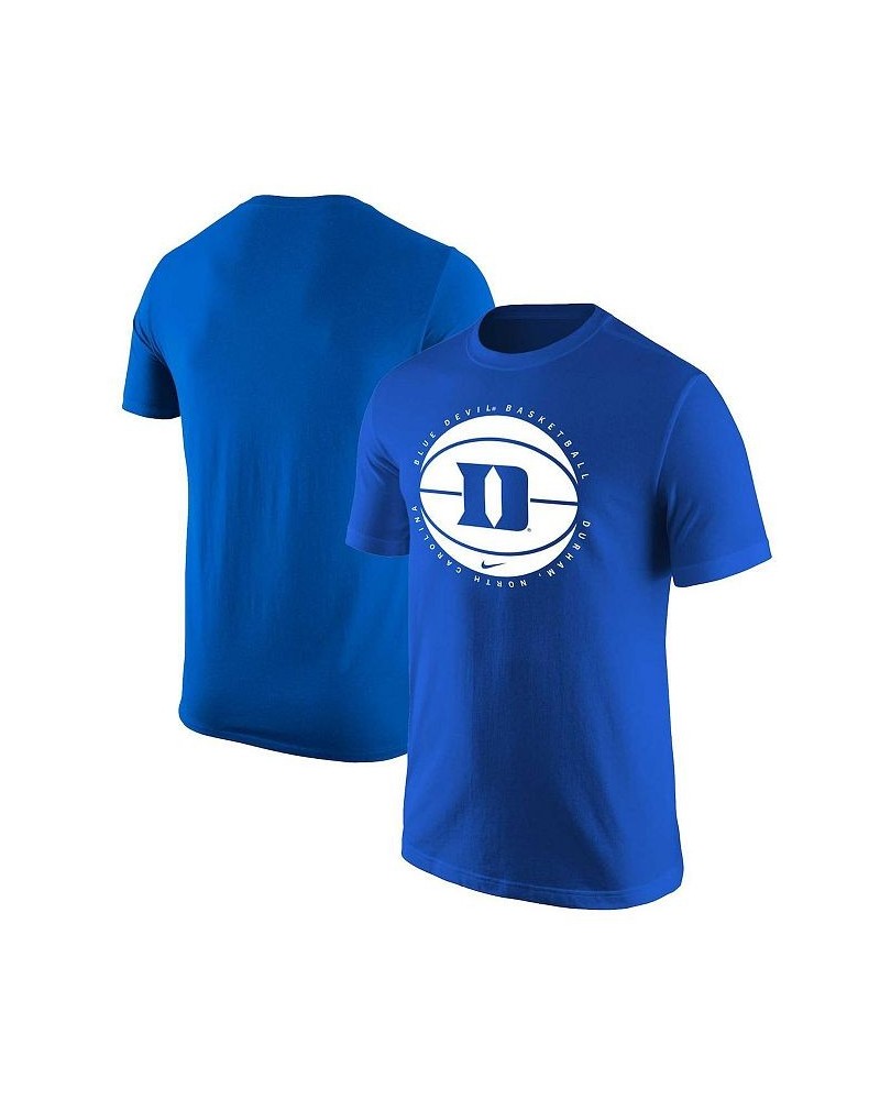 Men's Royal Duke Blue Devils Basketball Logo T-shirt $14.28 T-Shirts