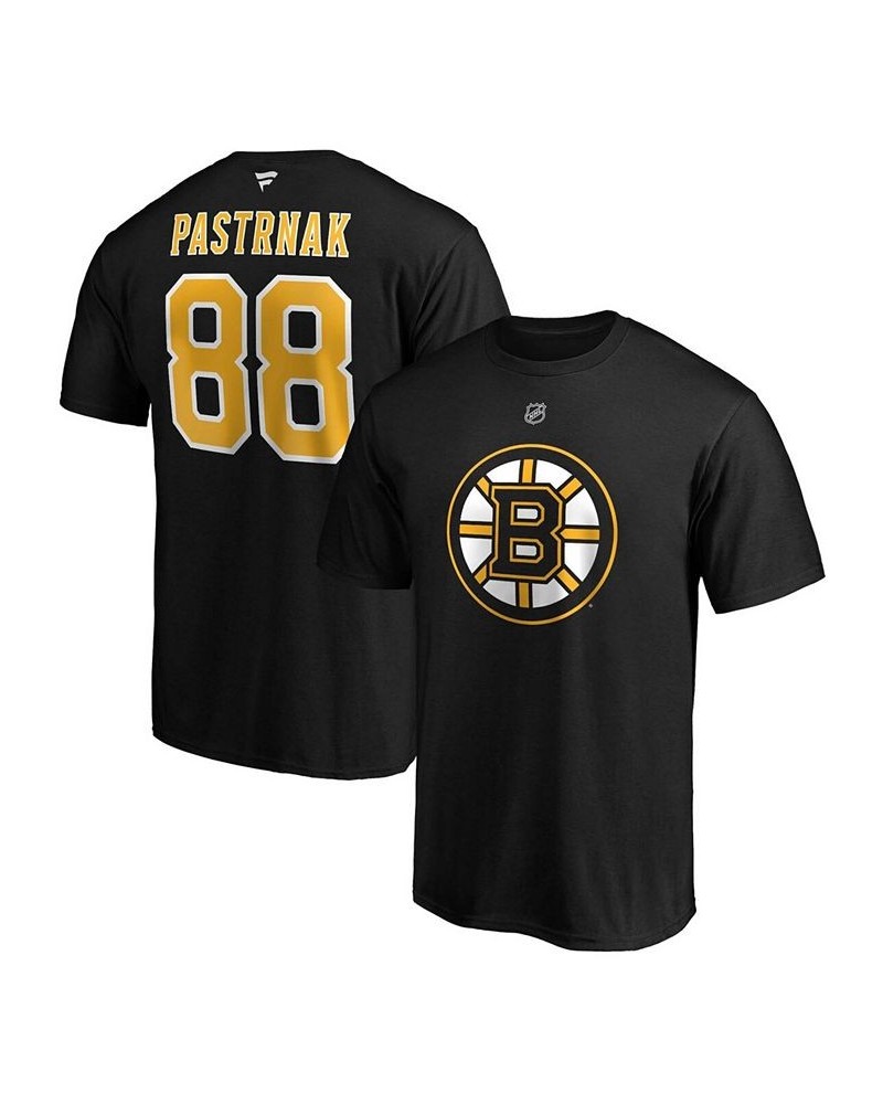 Men's Branded David Pastrnak Boston Bruins Team Authentic Stack T-Shirt $19.37 T-Shirts